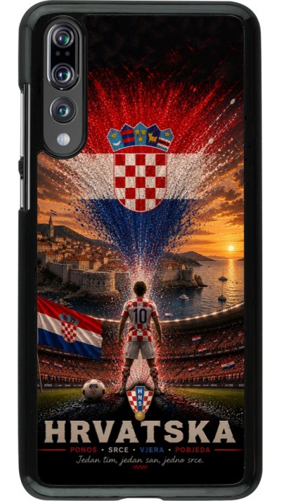 Coque Huawei P20 Pro - Football Croatie splash 2026