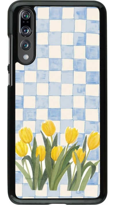 Huawei P20 Pro Case Hülle - Blue vichy tulips Spring 2026