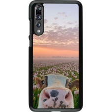 Huawei P20 Pro Case Hülle - Cow with tulips Spring 2026