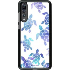Coque Huawei P20 Pro - Turtles pattern watercolor