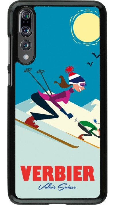 Coque Huawei P20 Pro - Verbier Ski Downhill Coque Huawei P20 Pro - Verbier Ski Downhill
