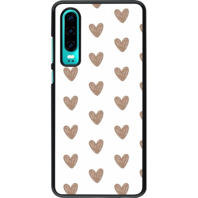 Huawei P30 Case Hülle - Autumn 2024 brown hearts