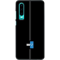 Huawei P30 Case Hülle - Kanton AG schwarz
