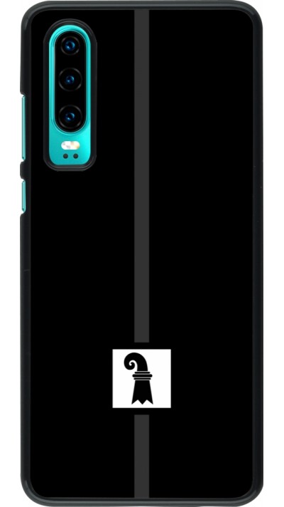 Huawei P30 Case Hülle - Kanton BS schwarz
