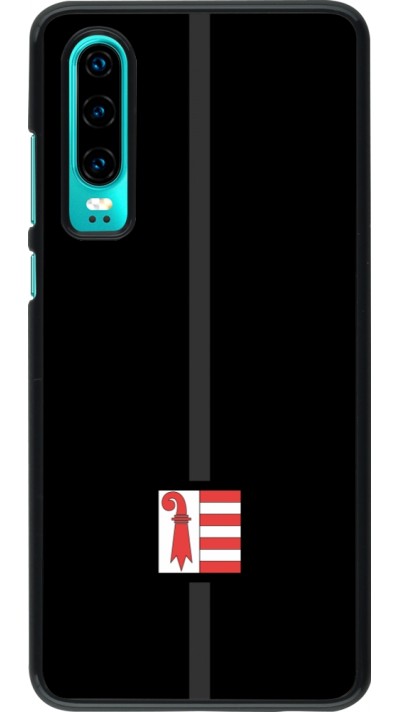 Huawei P30 Case Hülle - Kanton JU schwarz