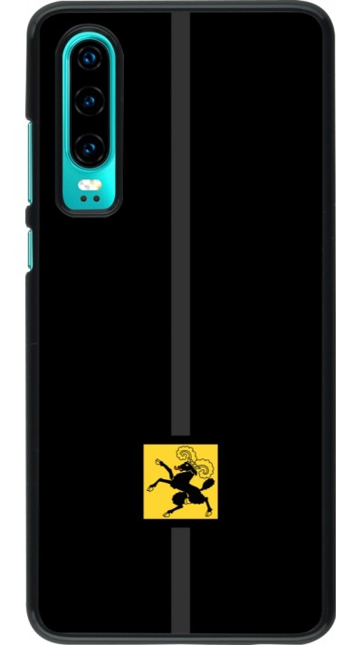 Huawei P30 Case Hülle - Kanton SH schwarz