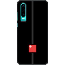 Huawei P30 Case Hülle - Kanton SZ schwarz