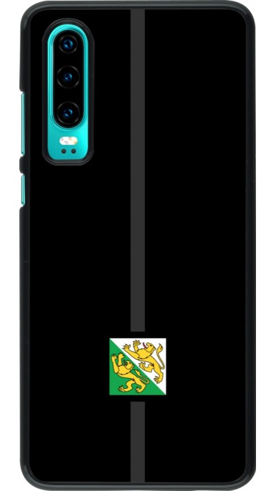 Huawei P30 Case Hülle - Kanton TG schwarz