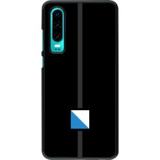 Huawei P30 Case Hülle - Kanton ZH schwarz