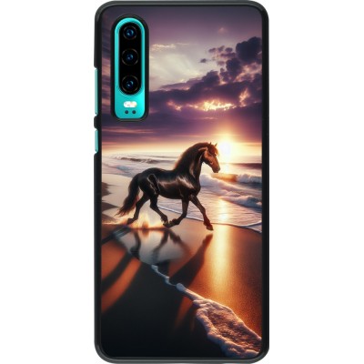 Huawei P30 Case Hülle - Pferd majestätisch Strand