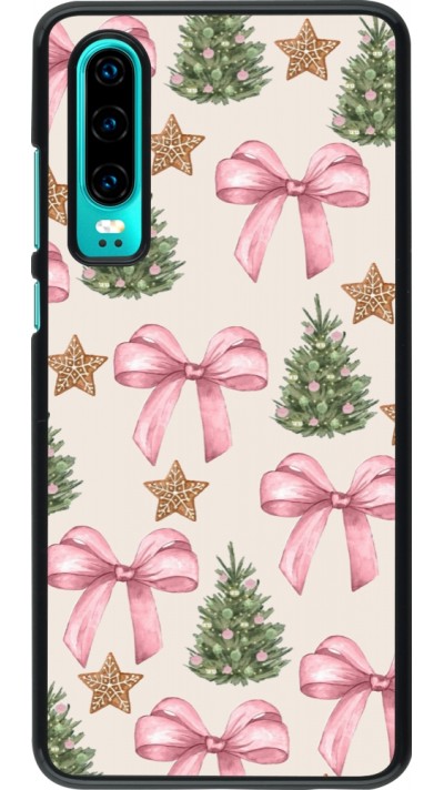 Coque Huawei P30 - Christmas 25 Vintage Ribbons