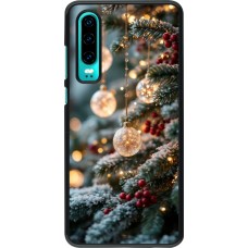 Huawei P30 Case Hülle - Christmas 25 Xmas Decorated Tree