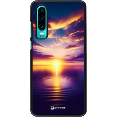 Huawei P30 Case Hülle - Sonnenuntergang gelb violett