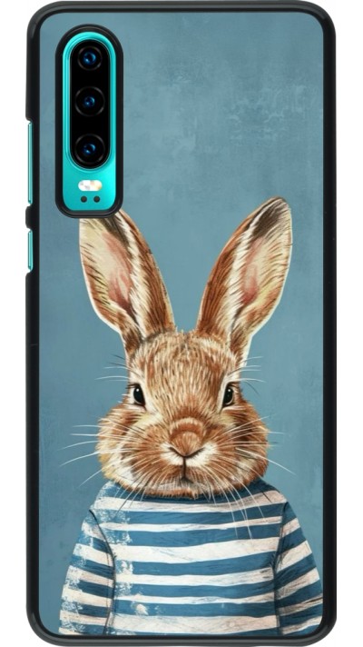 Huawei P30 Case Hülle - Easter 2026 Rabbit navy