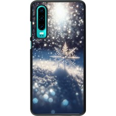 Huawei P30 Case Hülle - Schneeflocke Solar Glanz