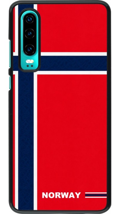 Huawei P30 Case Hülle - Norwegen 2026 personalisierbares Fussballtrikot