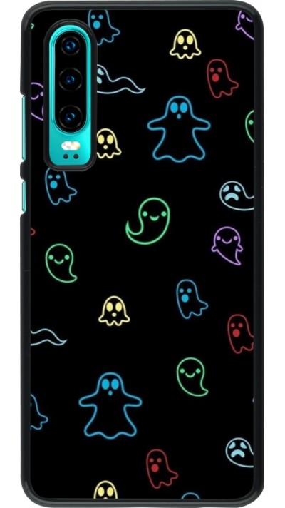 Coque Huawei P30 - Halloween 2024 colorful ghosts