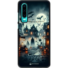 Huawei P30 Case Hülle - Halloween Spukstadt