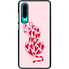 Huawei P30 Case Hülle - Leopard with hearts 2026