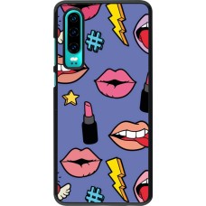 Huawei P30 Case Hülle - Lips and lipgloss