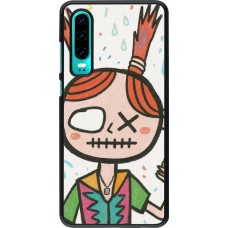 Huawei P30 Case Hülle - Little Girl Sketch