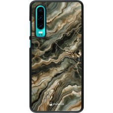 Huawei P30 Case Hülle - Oliv Marmor