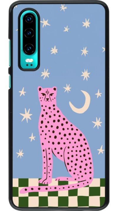 Huawei P30 Case Hülle - Pink leopard with stars 2026