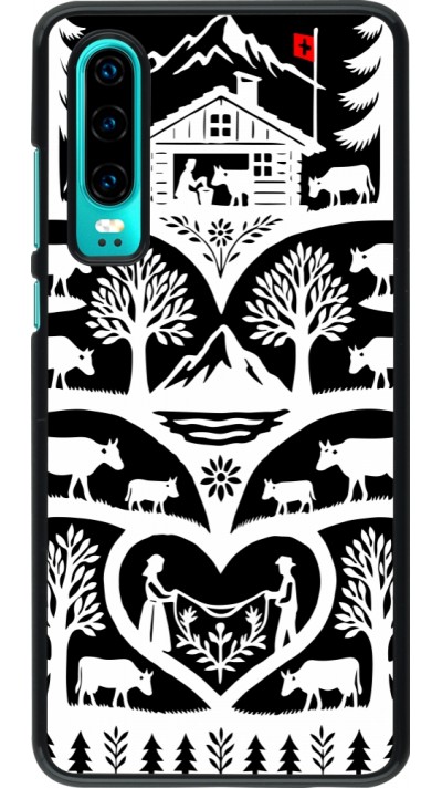 Huawei P30 Case Hülle - Poya Schweiz 2 schwarz
