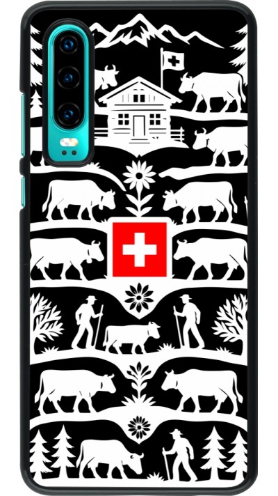 Huawei P30 Case Hülle - Poya Schweiz 3 schwarz