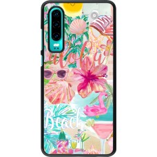 Huawei P30 Case Hülle - Preppy Collage Aloha