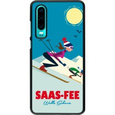 Huawei P30 Case Hülle - Saas-Fee Ski Downhill