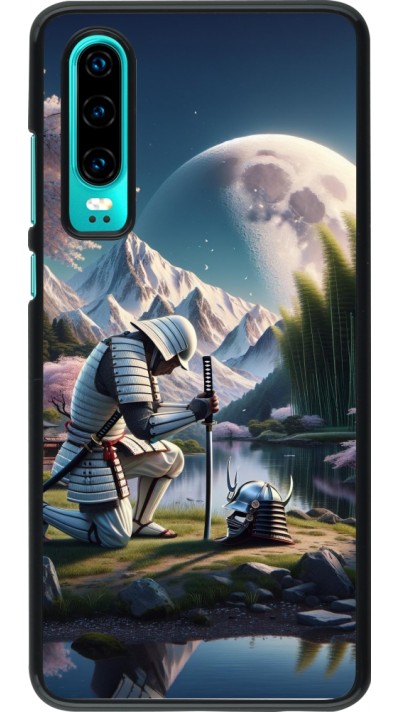 Huawei P30 Case Hülle - Samurai Katana Mond