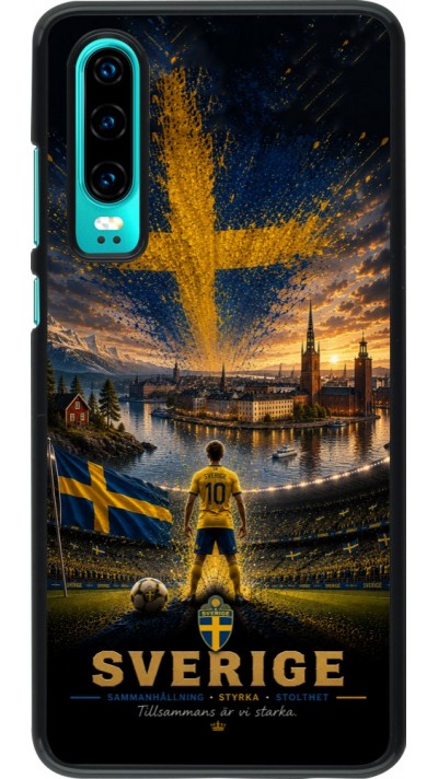 Coque Huawei P30 - Football Suède splash 2026
