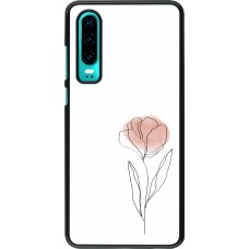 Huawei P30 Case Hülle - Spring 23 minimalist flower
