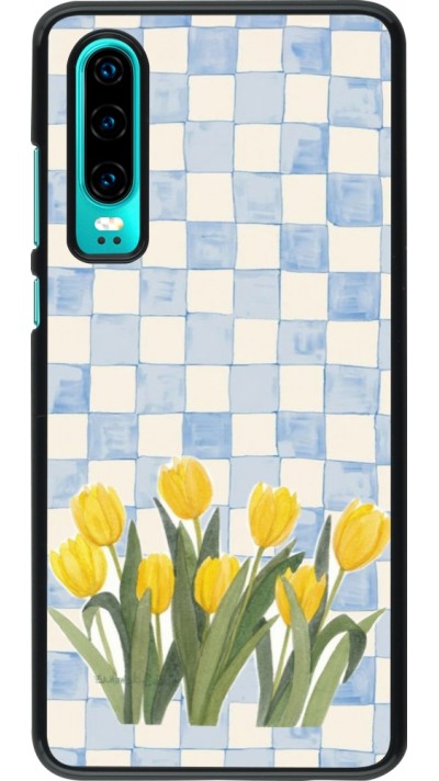 Coque Huawei P30 - Blue vichy tulips Spring 2026