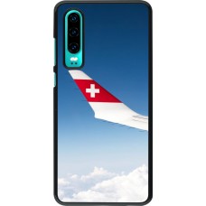 Huawei P30 Case Hülle -  Schweizer Nationalfeiertag Sky Swiss Flag