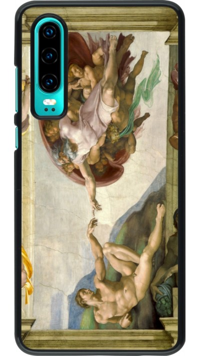 Coque Huawei P30 - Tableau art - La Création d’Adam - Michel-Ange