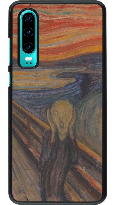 Coque Huawei P30 - Tableau art - Le Cri - Edvard Munch