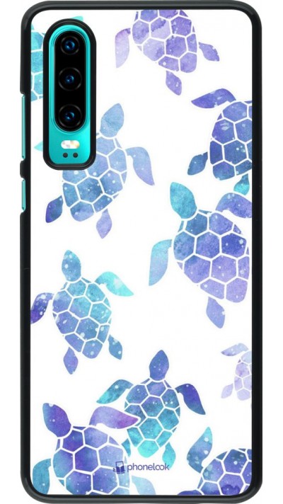 Hülle Huawei P30 - Turtles pattern watercolor