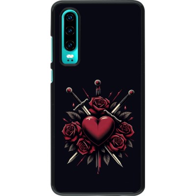 Huawei P30 Case Hülle - Valentine 2024 gothic love
