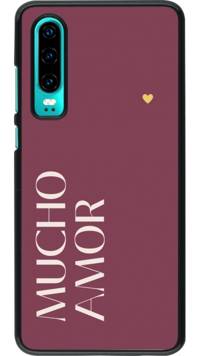 Huawei P30 Case Hülle - Valentine 2024 mucho amor rosado