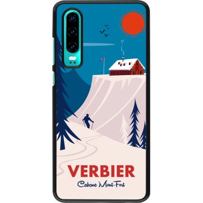 Huawei P30 Case Hülle - Verbier Cabane Mont-Fort