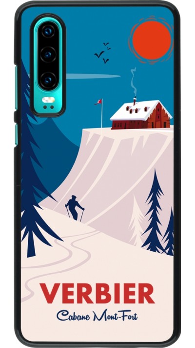 Huawei P30 Case Hülle - Verbier Cabane Mont-Fort