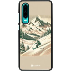 Huawei P30 Case Hülle - Vintage Skiberg