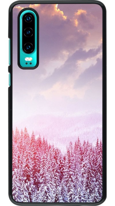 Huawei P30 Case Hülle - Winter 22 Pink Forest