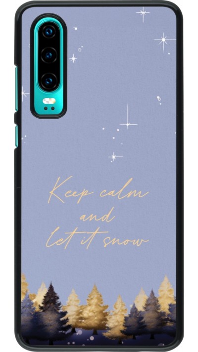 Huawei P30 Case Hülle - Winter 25 Winter illustration of trees