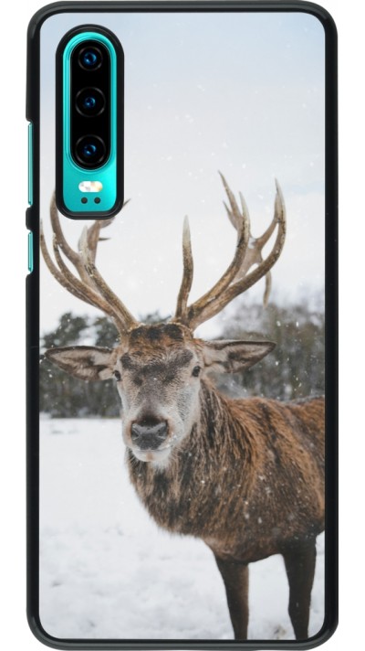 Huawei P30 Case Hülle - Winter 25 Winter reindeer