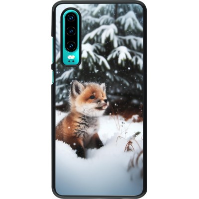 Huawei P30 Case Hülle - Weihnachten 2023 Fuechslein Tanne