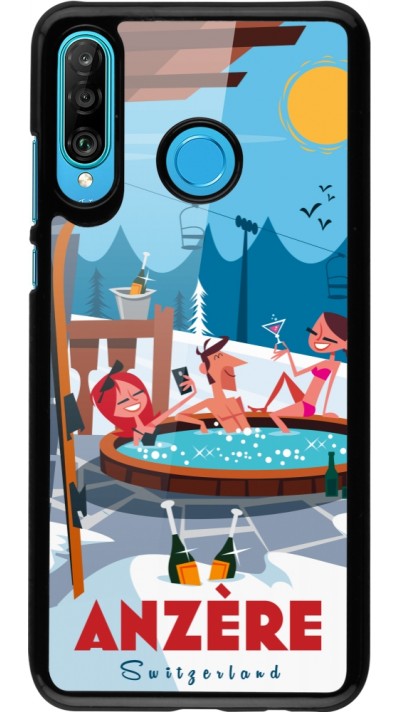 Huawei P30 Lite Case Hülle - Anzère Mountain Jacuzzi