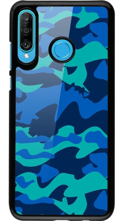 Hülle Huawei P30 Lite - Camo Blue Hülle Huawei P30 Lite - Camo Blue